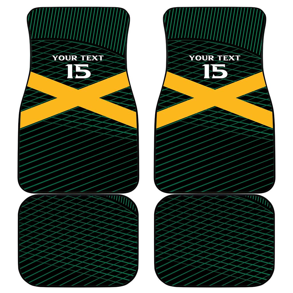 Jamaica Rugby Car Mats Go Jamaica Crocs Go