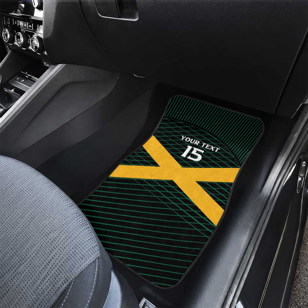 Jamaica Rugby Car Mats Go Jamaica Crocs Go