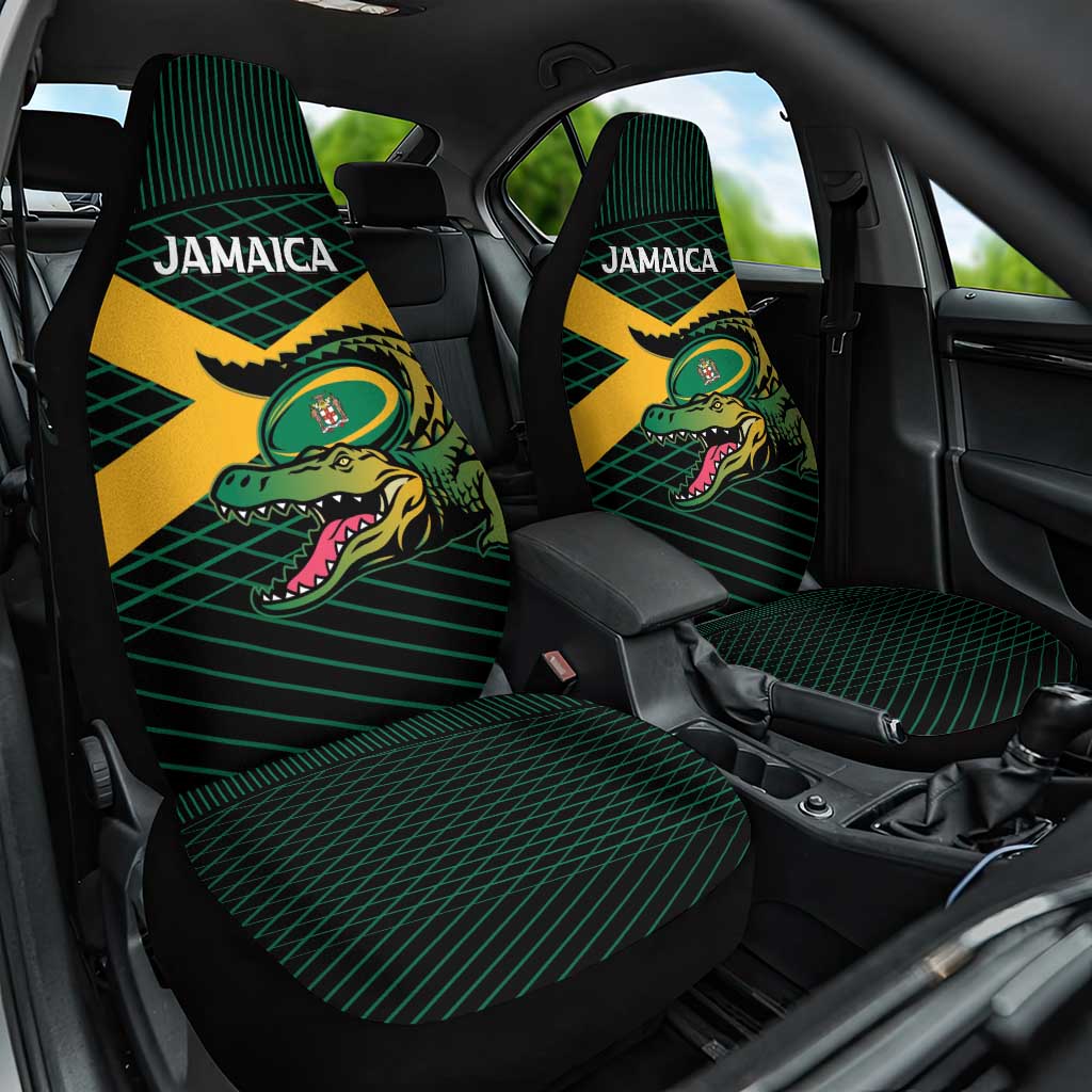 Jamaica Rugby Car Seat Cover Go Jamaica Crocs Go