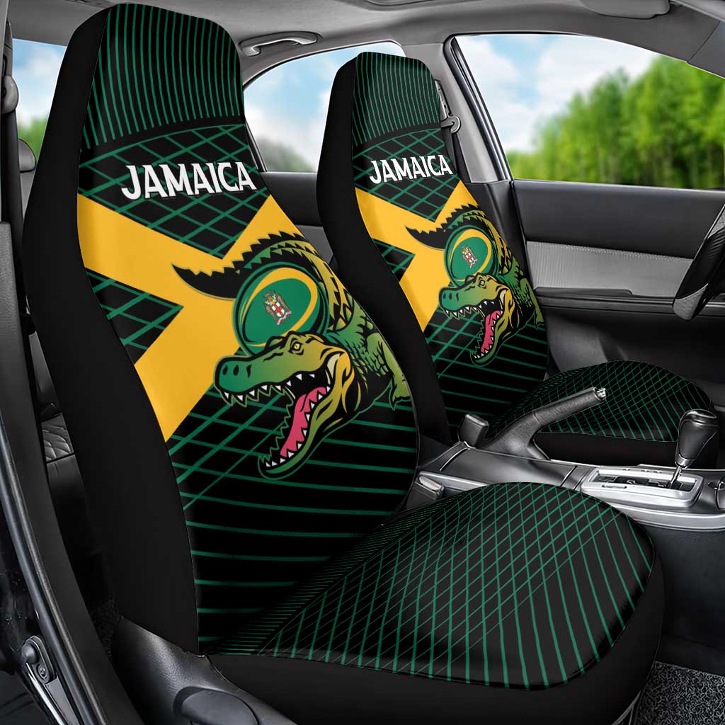 Jamaica Rugby Car Seat Cover Go Jamaica Crocs Go
