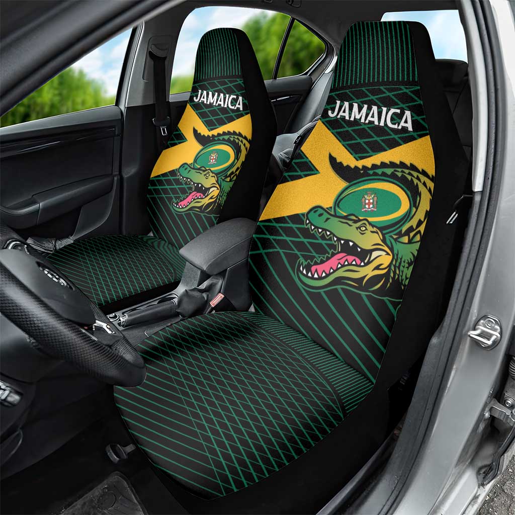Jamaica Rugby Car Seat Cover Go Jamaica Crocs Go