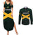 Jamaica Rugby Custom Couples Matching Summer Maxi Dress and Long Sleeve Button Shirt Go Jamaica Crocs Go