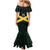 Jamaica Rugby Custom Family Matching Mermaid Dress and Hawaiian Shirt Go Jamaica Crocs Go