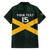 Jamaica Rugby Custom Family Matching Off The Shoulder Long Sleeve Dress and Hawaiian Shirt Go Jamaica Crocs Go