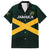 Jamaica Rugby Custom Family Matching Off Shoulder Maxi Dress and Hawaiian Shirt Go Jamaica Crocs Go