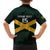Jamaica Rugby Custom Family Matching Short Sleeve Bodycon Dress and Hawaiian Shirt Go Jamaica Crocs Go