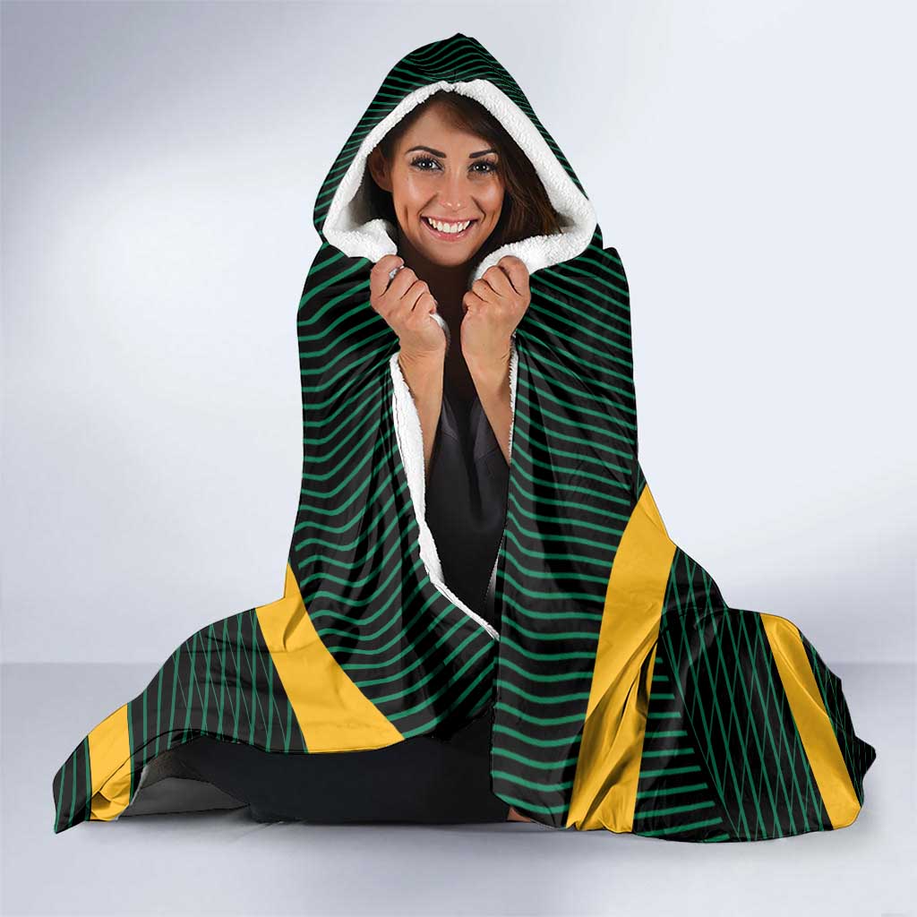 Jamaica Rugby Hooded Blanket Go Jamaica Crocs Go