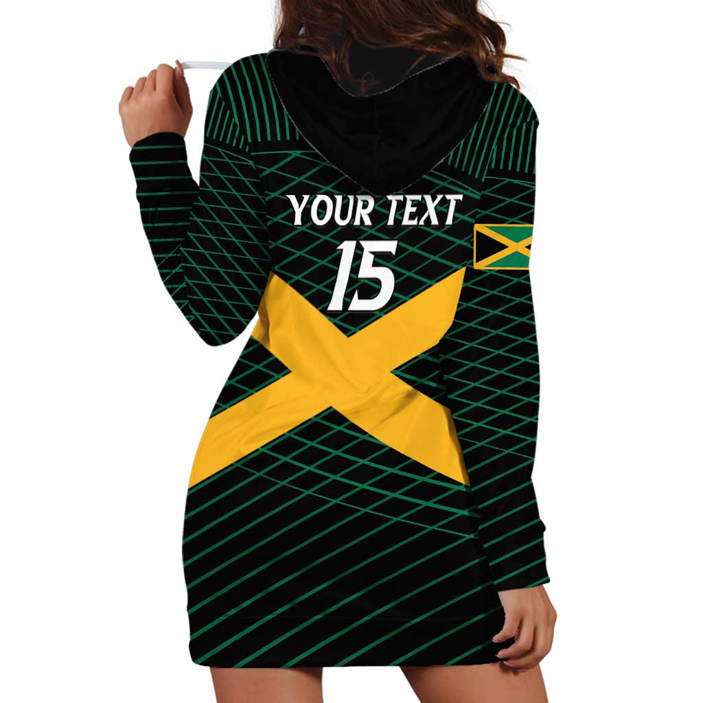 Jamaica Rugby Custom Hoodie Dress Go Jamaica Crocs Go