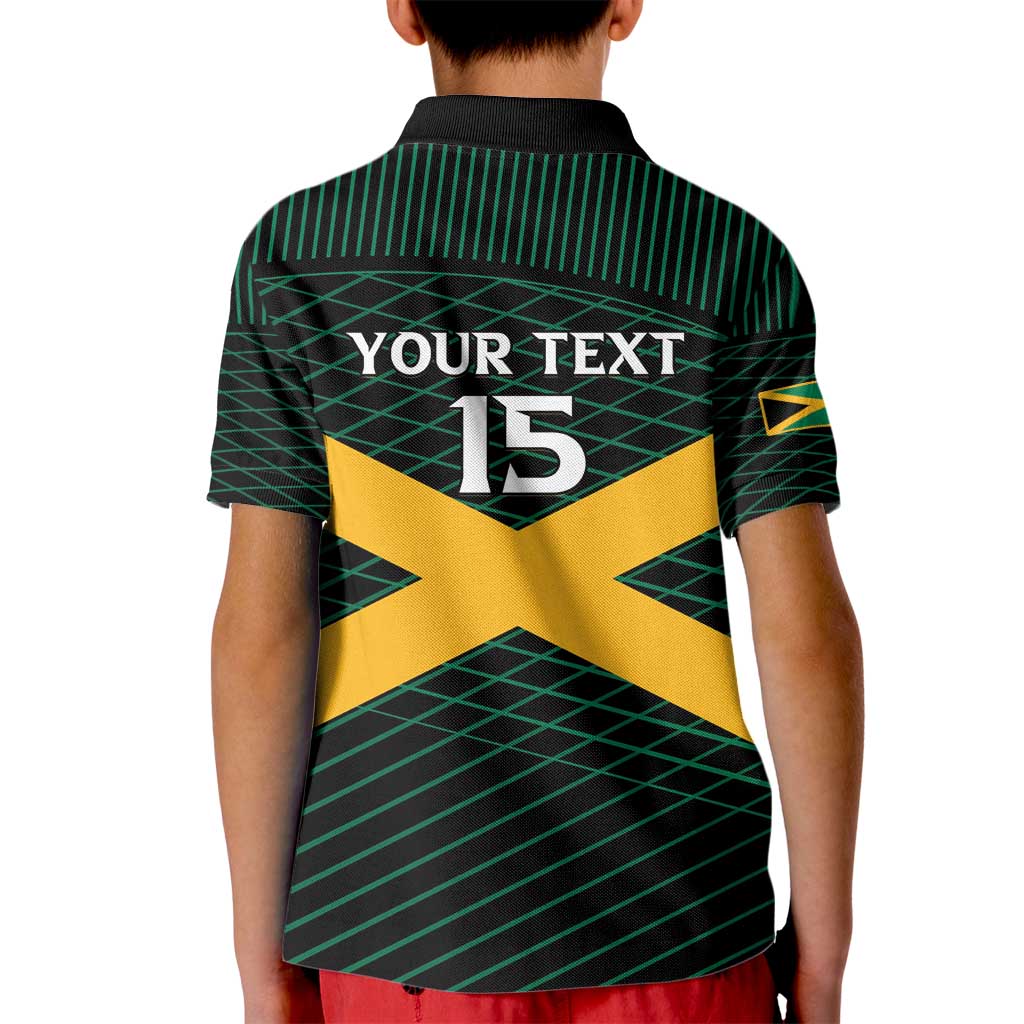 Jamaica Rugby Custom Kid Polo Shirt Go Jamaica Crocs Go
