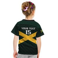 Jamaica Rugby Custom Kid T Shirt Go Jamaica Crocs Go