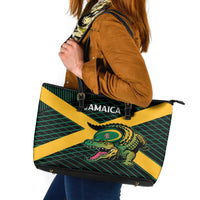 Jamaica Rugby Leather Tote Bag Go Jamaica Crocs Go