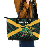 Jamaica Rugby Leather Tote Bag Go Jamaica Crocs Go