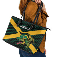 Jamaica Rugby Leather Tote Bag Go Jamaica Crocs Go