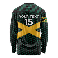 Jamaica Rugby Custom Long Sleeve Shirt Go Jamaica Crocs Go
