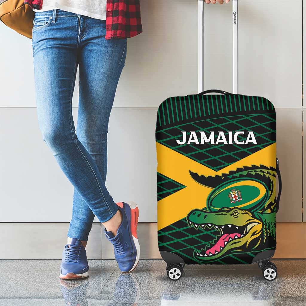 Jamaica Rugby Luggage Cover Go Jamaica Crocs Go