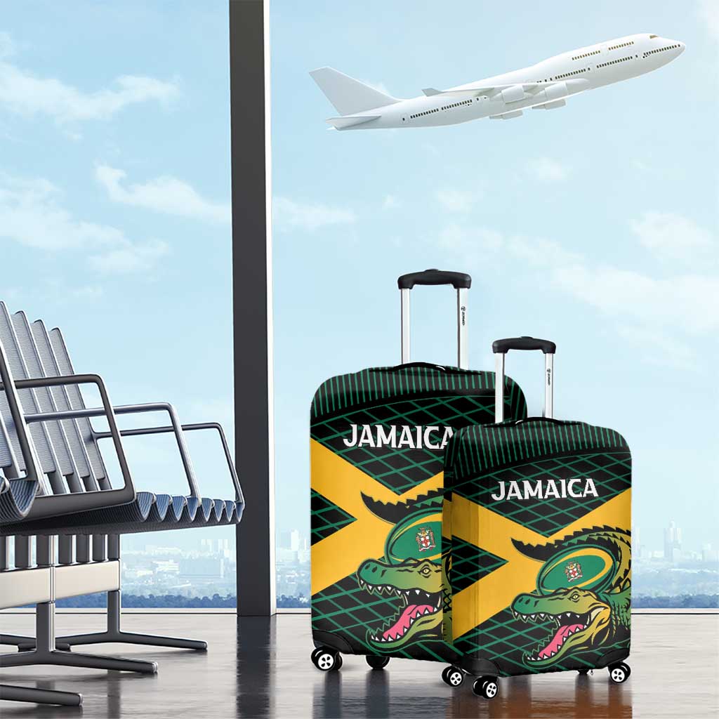 Jamaica Rugby Luggage Cover Go Jamaica Crocs Go