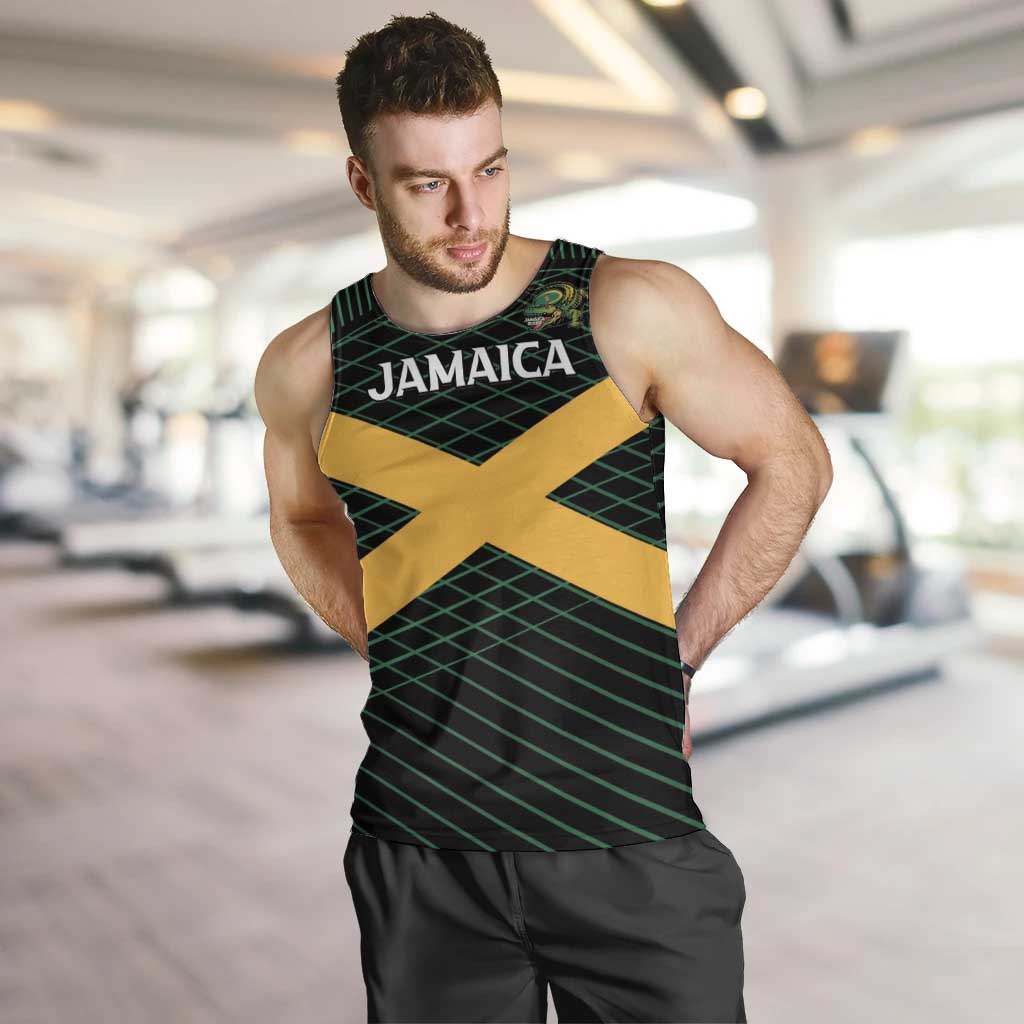 Jamaica Rugby Custom Men Tank Top Go Jamaica Crocs Go