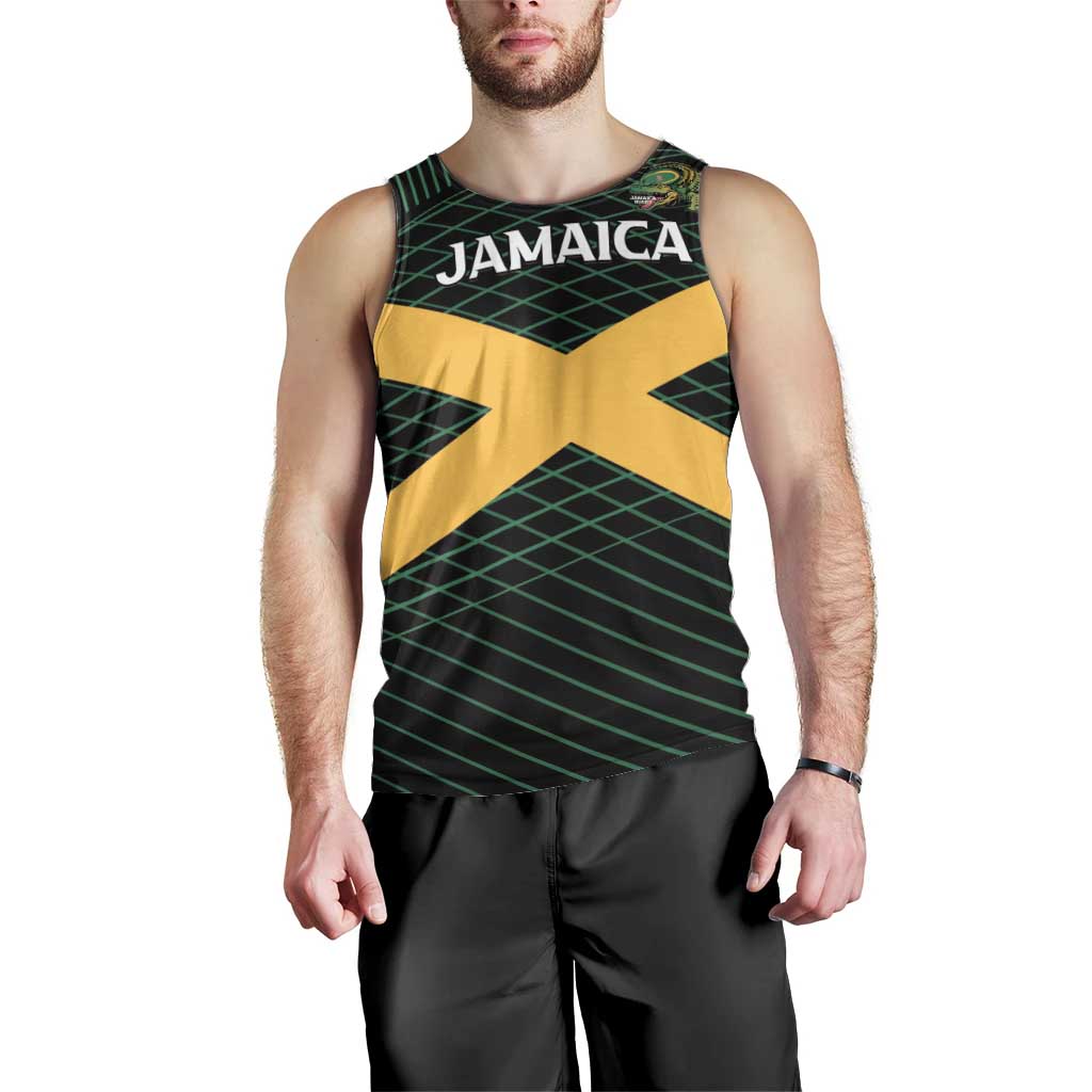 Jamaica Rugby Custom Men Tank Top Go Jamaica Crocs Go