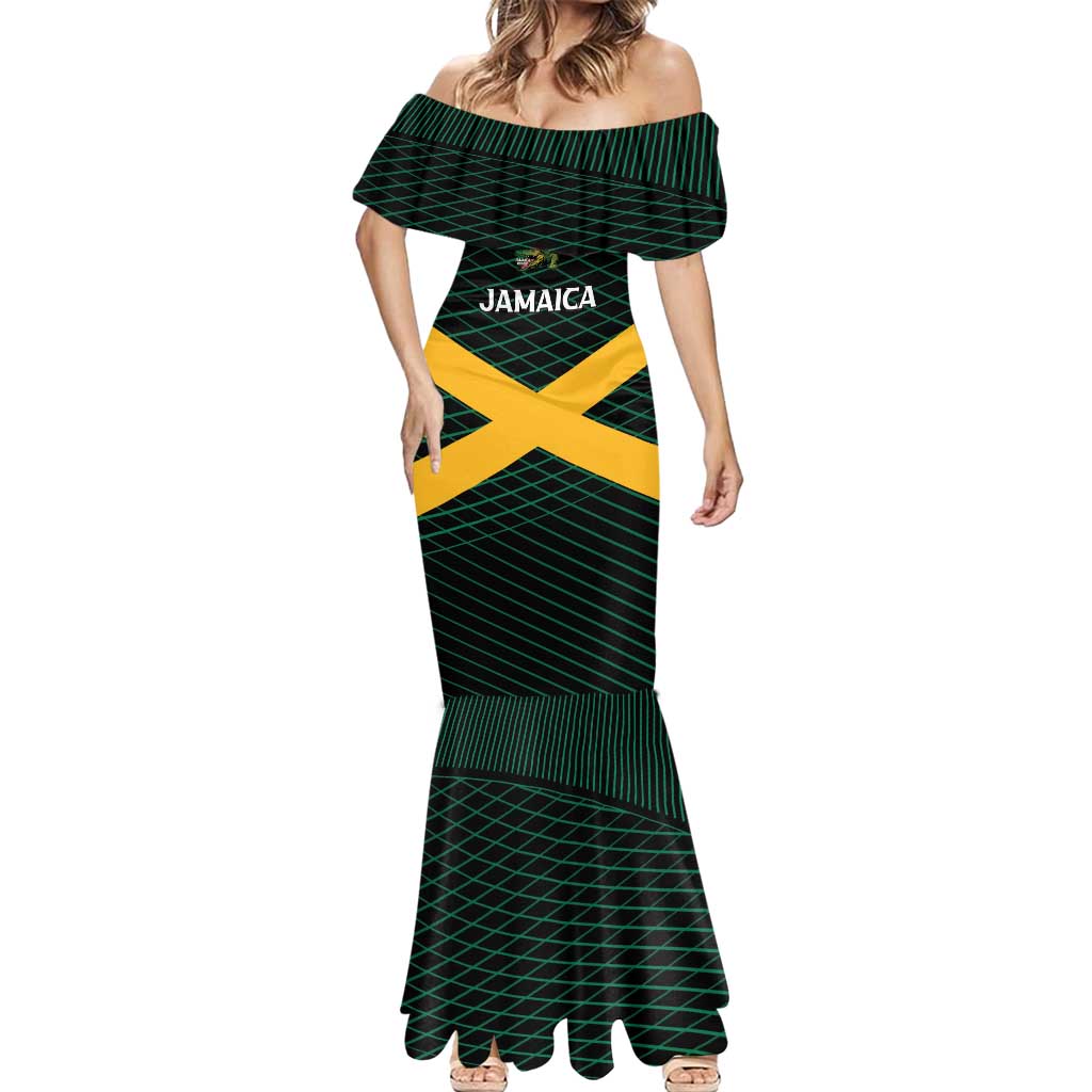 Jamaica Rugby Custom Mermaid Dress Go Jamaica Crocs Go