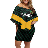 Jamaica Rugby Custom Off Shoulder Short Dress Go Jamaica Crocs Go