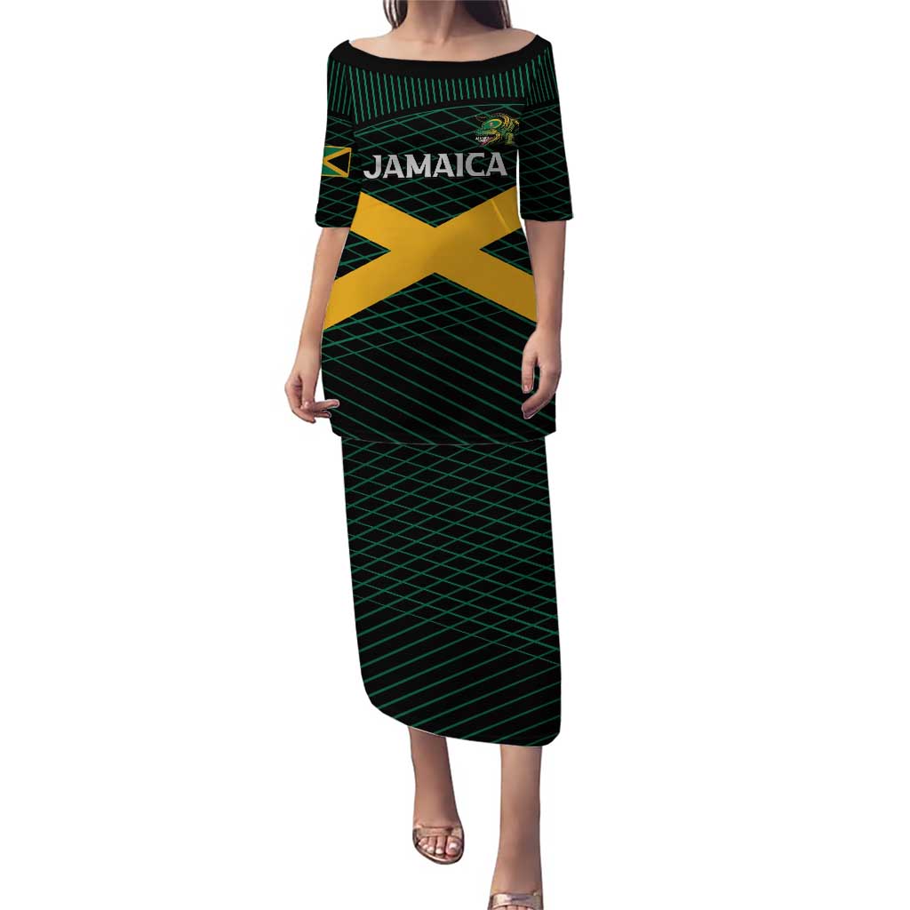 Jamaica Rugby Custom Puletasi Go Jamaica Crocs Go