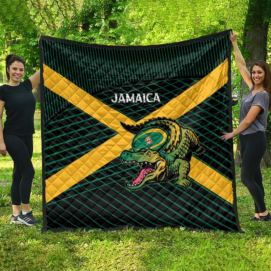 Jamaica Rugby Quilt Go Jamaica Crocs Go