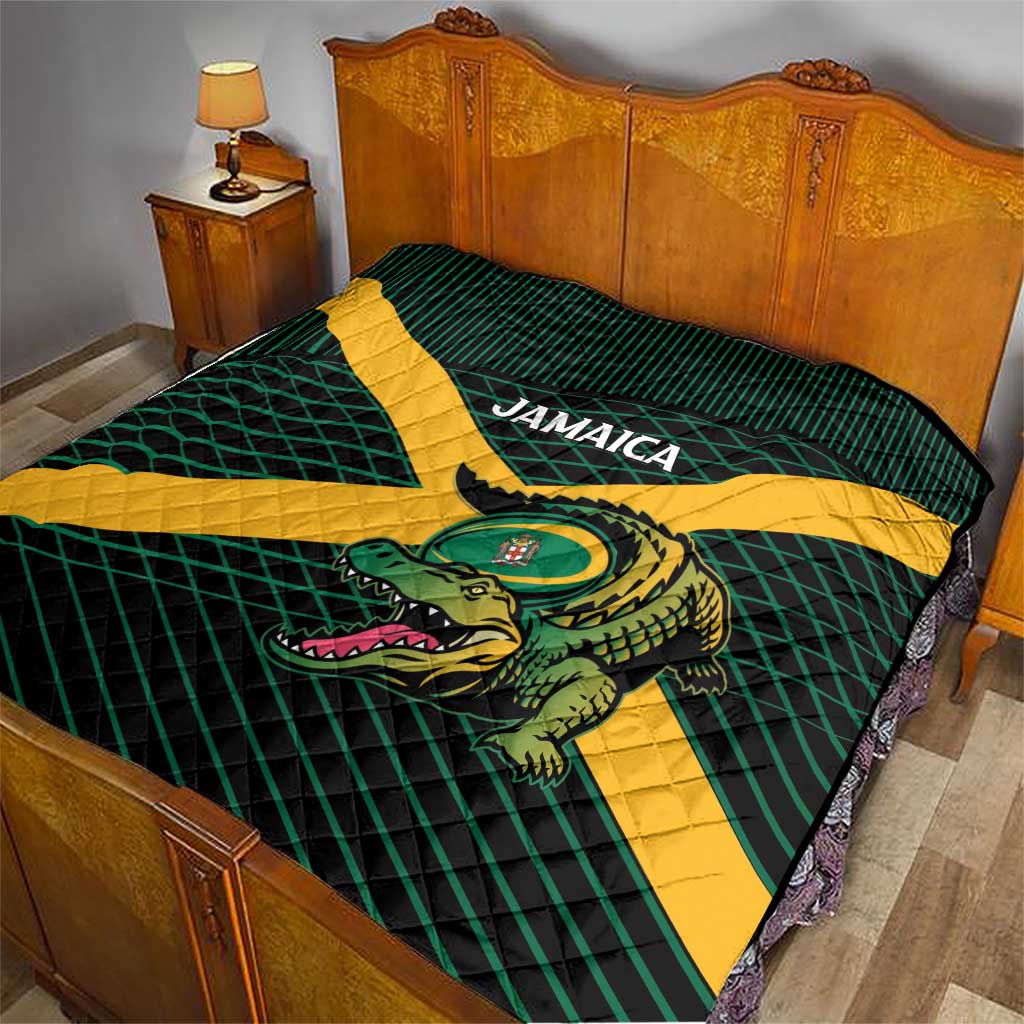 Jamaica Rugby Quilt Go Jamaica Crocs Go