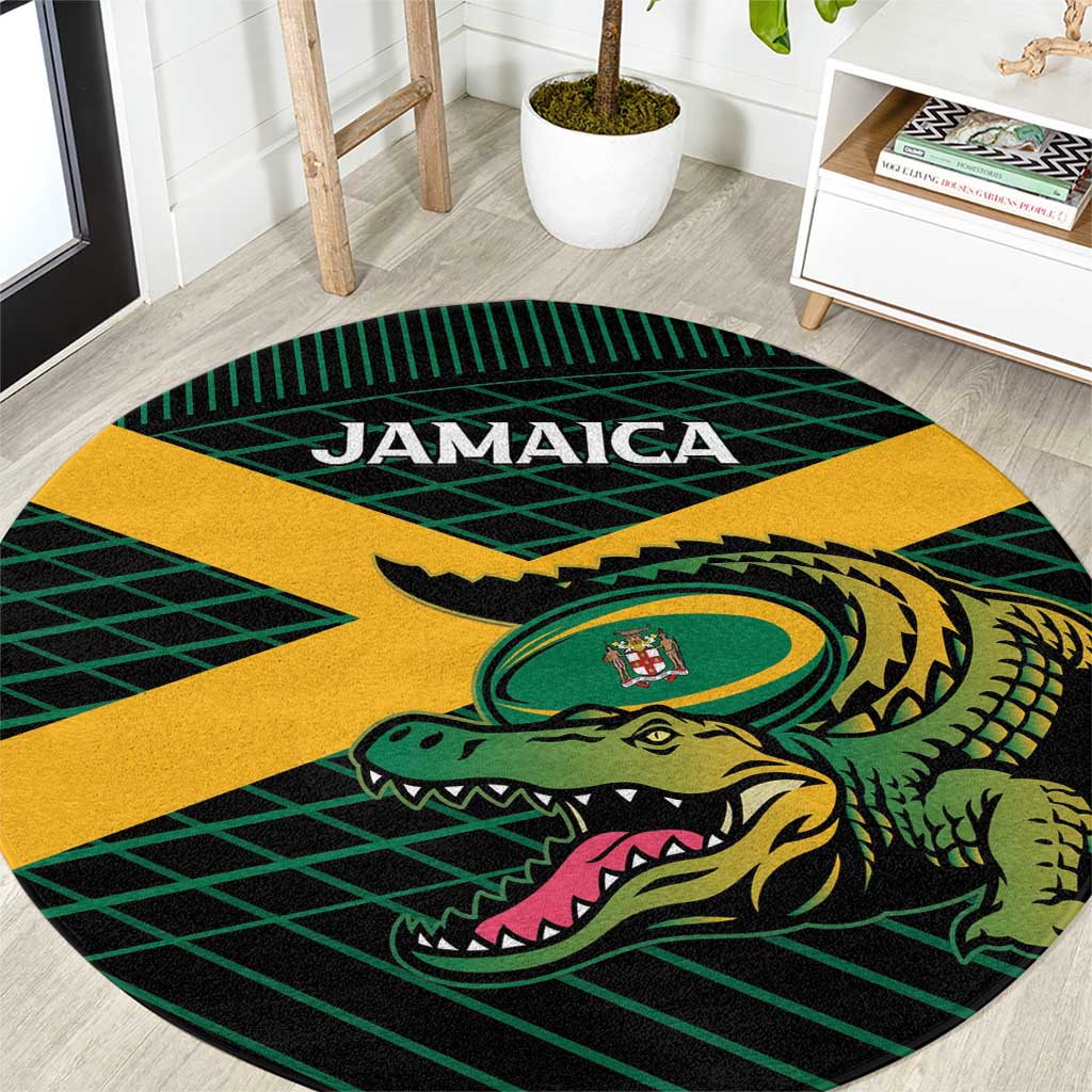 Jamaica Rugby Round Carpet Go Jamaica Crocs Go
