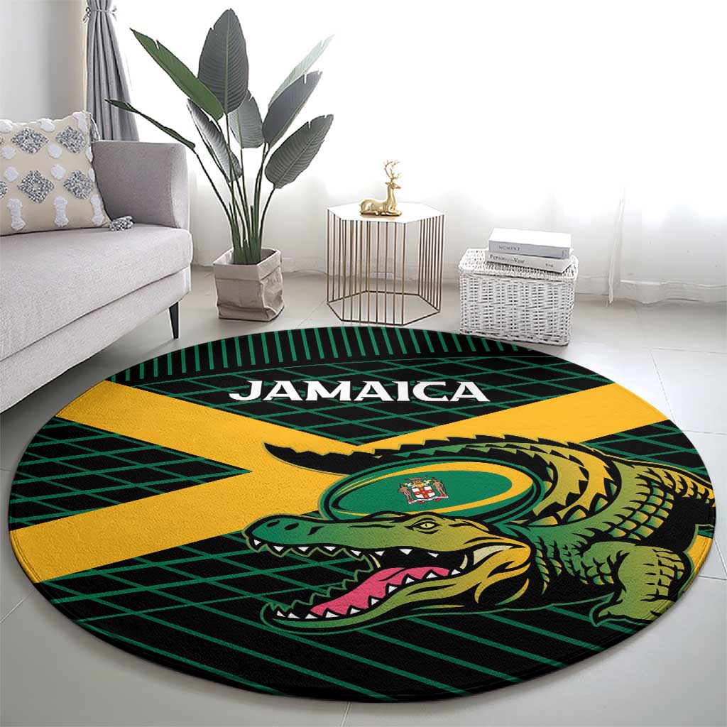 Jamaica Rugby Round Carpet Go Jamaica Crocs Go