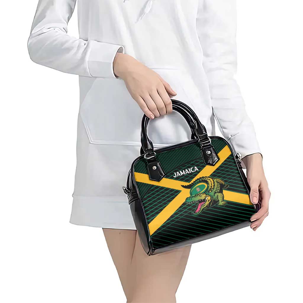 Jamaica Rugby Shoulder Handbag Go Jamaica Crocs Go
