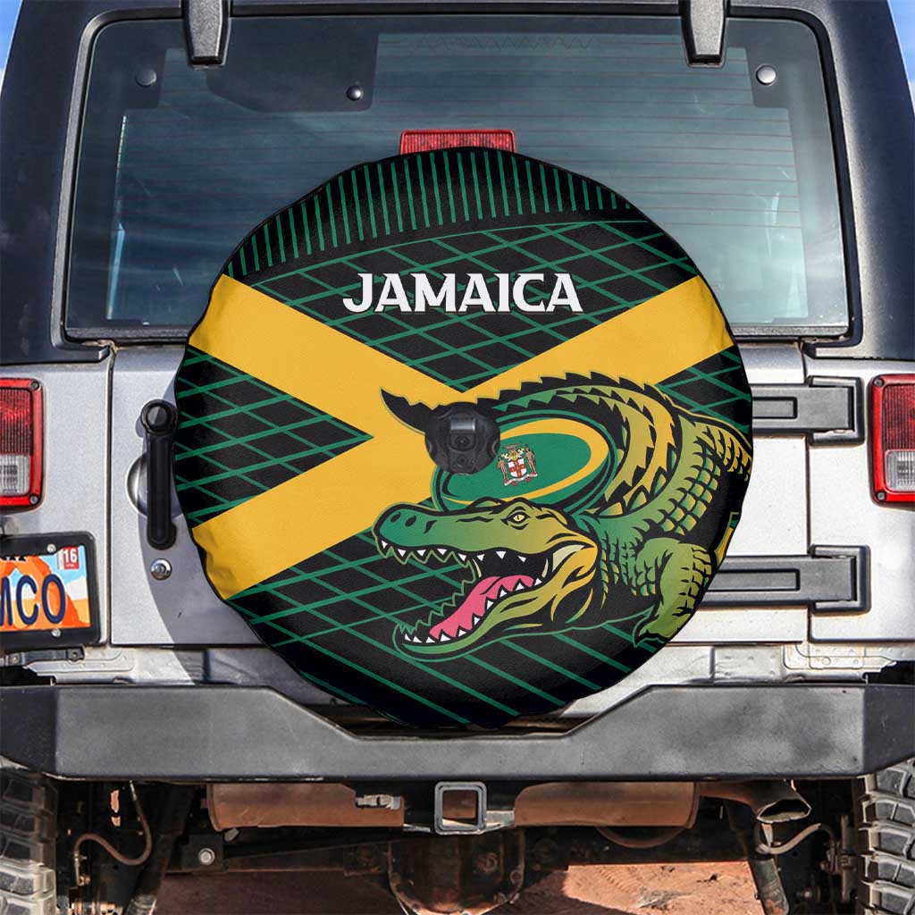 Jamaica Rugby Spare Tire Cover Go Jamaica Crocs Go