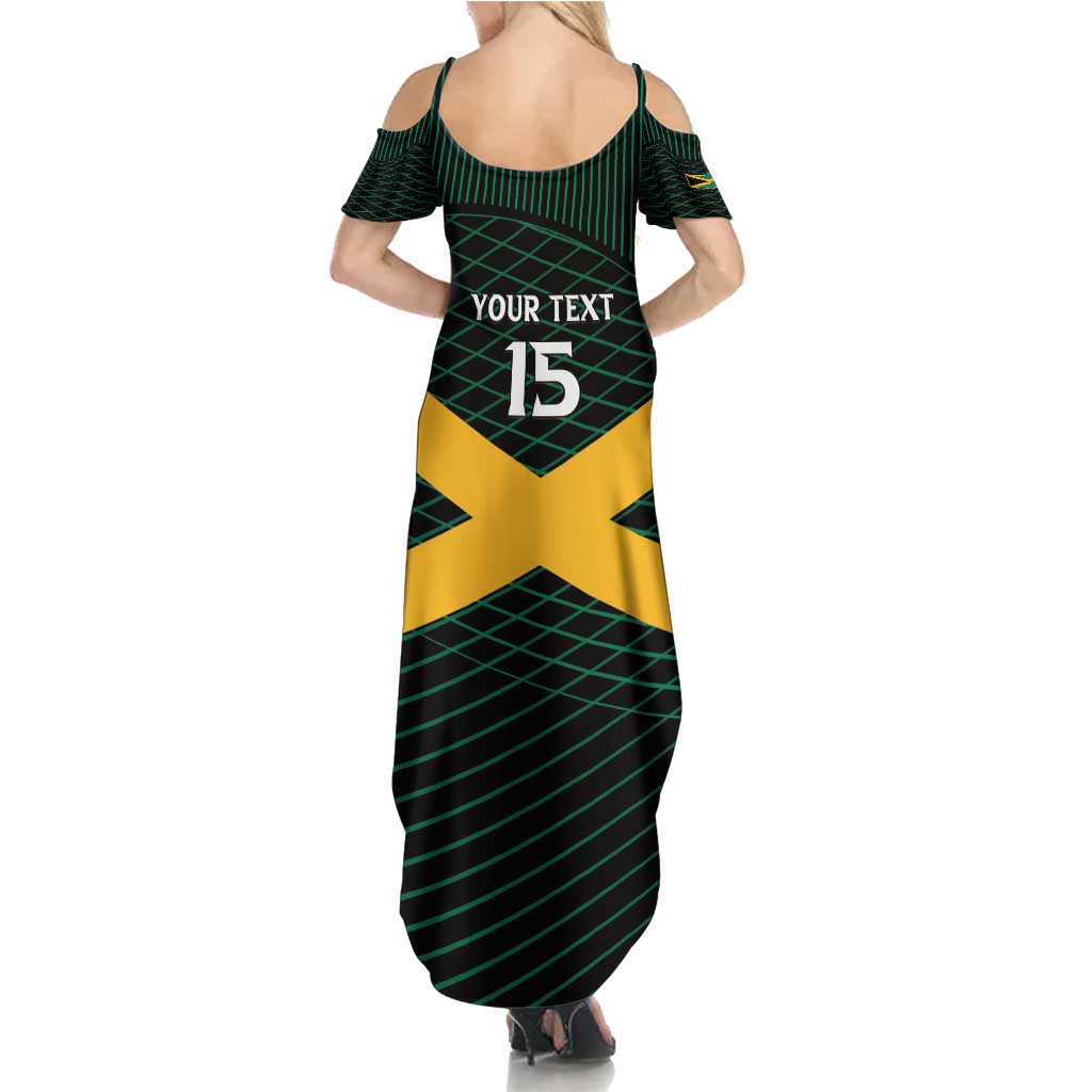 Jamaica Rugby Custom Summer Maxi Dress Go Jamaica Crocs Go