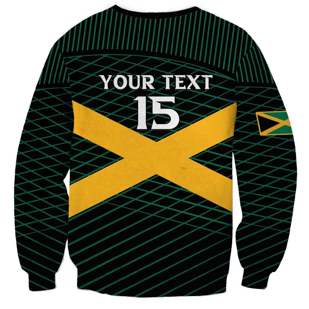 Jamaica Rugby Custom Sweatshirt Go Jamaica Crocs Go