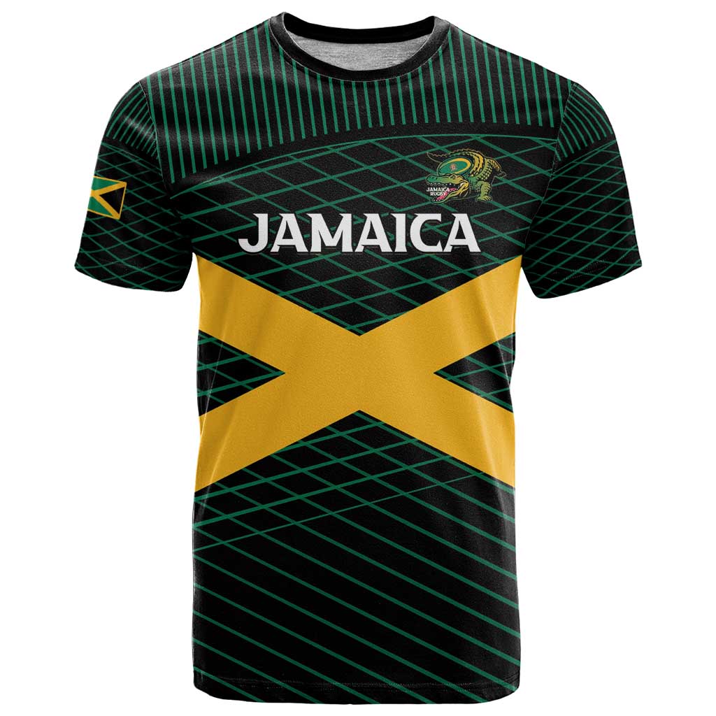 Jamaica Rugby Custom T Shirt Go Jamaica Crocs Go