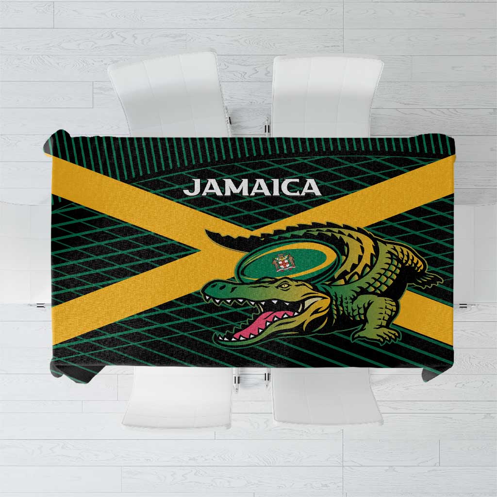 Jamaica Rugby Tablecloth Go Jamaica Crocs Go