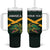 Jamaica Rugby Custom Tumbler With Handle Go Jamaica Crocs Go