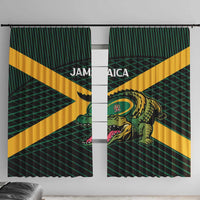 Jamaica Rugby Window Curtain Go Jamaica Crocs Go