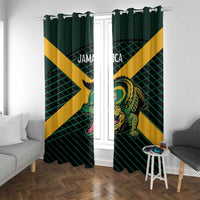 Jamaica Rugby Window Curtain Go Jamaica Crocs Go