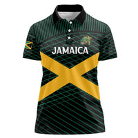 Jamaica Rugby Custom Women Polo Shirt Go Jamaica Crocs Go