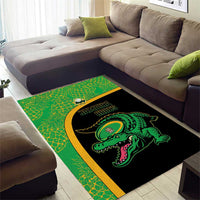Jamaica Rugby Area Rug Go Jamaica Crocs - Pineapple Pattern