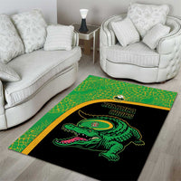 Jamaica Rugby Area Rug Go Jamaica Crocs - Pineapple Pattern