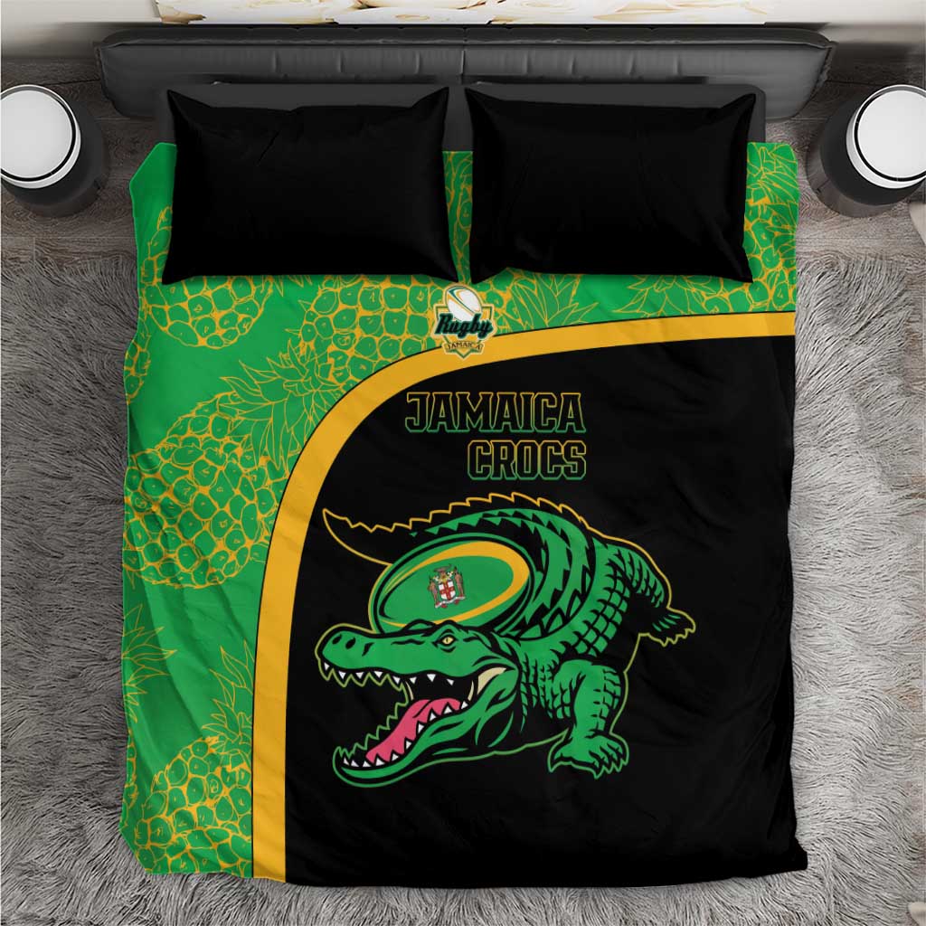 Jamaica Rugby Bedding Set Go Jamaica Crocs - Pineapple Pattern