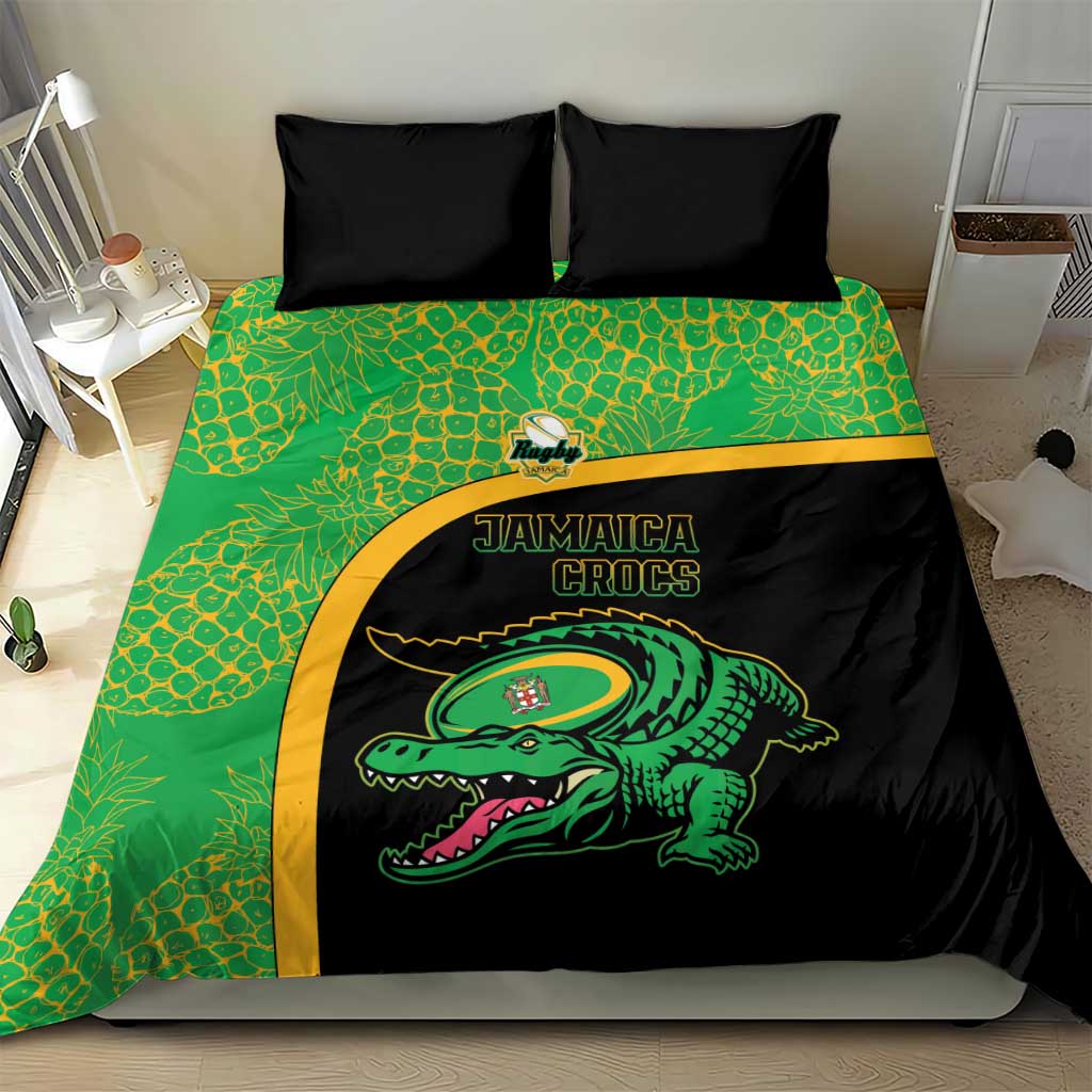 Jamaica Rugby Bedding Set Go Jamaica Crocs - Pineapple Pattern