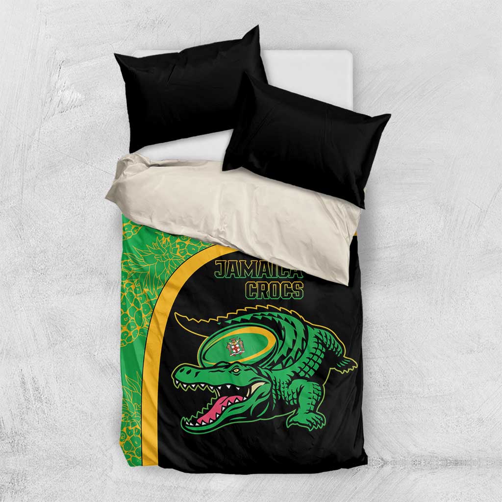 Jamaica Rugby Bedding Set Go Jamaica Crocs - Pineapple Pattern