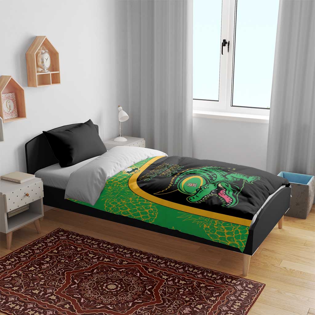 Jamaica Rugby Bedding Set Go Jamaica Crocs - Pineapple Pattern