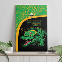 Jamaica Rugby Canvas Wall Art Go Jamaica Crocs - Pineapple Pattern