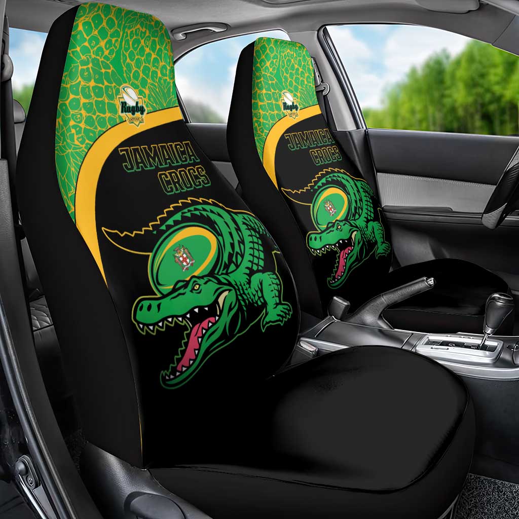 Jamaica Rugby Car Seat Cover Go Jamaica Crocs - Pineapple Pattern