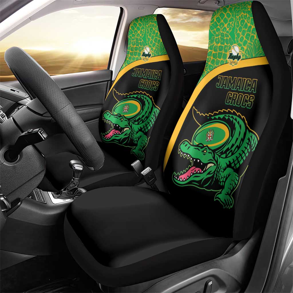 Jamaica Rugby Car Seat Cover Go Jamaica Crocs - Pineapple Pattern