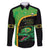 Jamaica Rugby Custom Family Matching Summer Maxi Dress and Hawaiian Shirt Go Jamaica Crocs - Pineapple Pattern