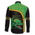 Jamaica Rugby Custom Family Matching Summer Maxi Dress and Hawaiian Shirt Go Jamaica Crocs - Pineapple Pattern